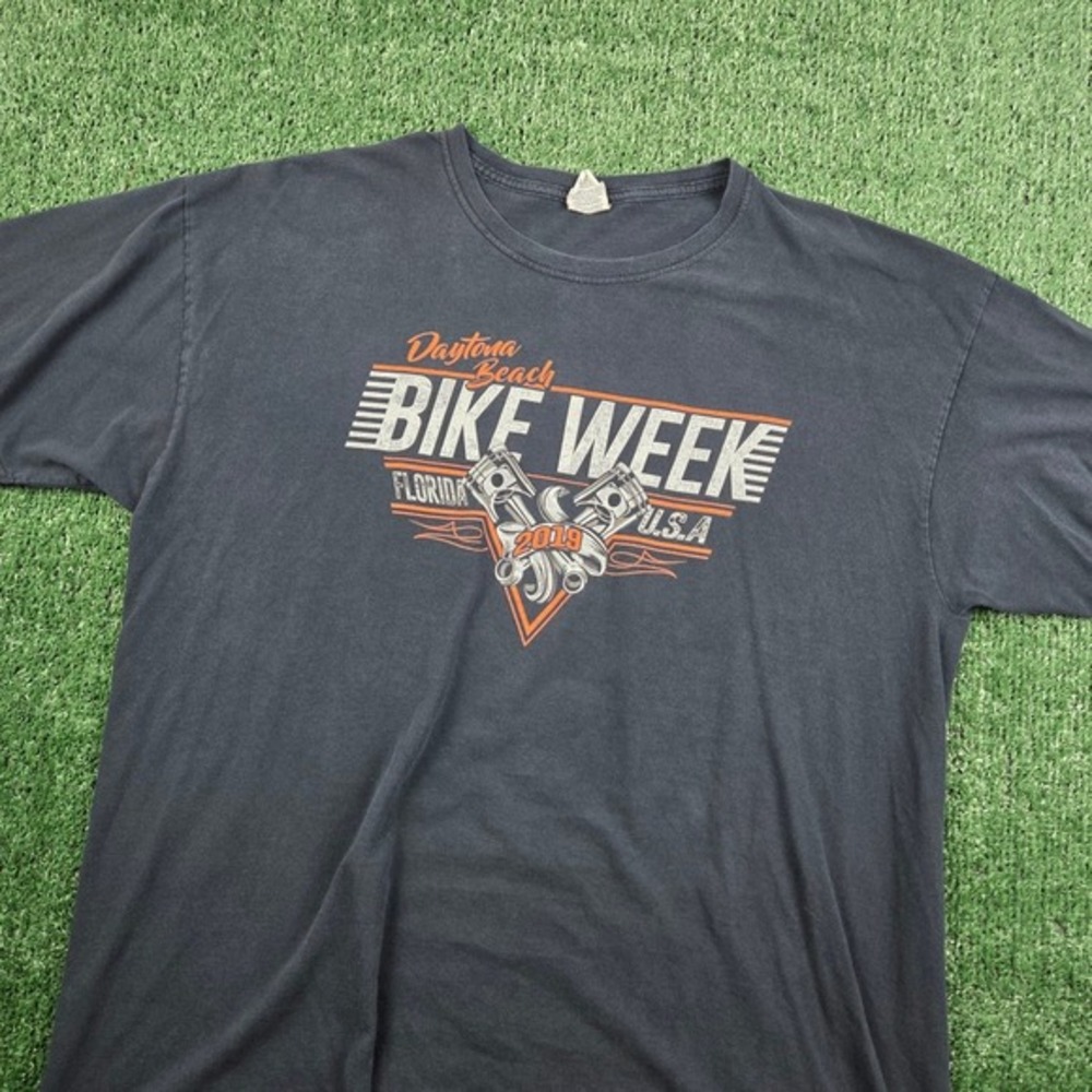 Daytona Beach Bike Week 2019 T Shirt Mens XL Fruit of the Loom HD Cotton Black